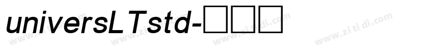 universLTstd字体转换