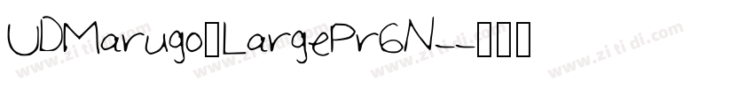 UDMarugo_LargePr6N-字体转换