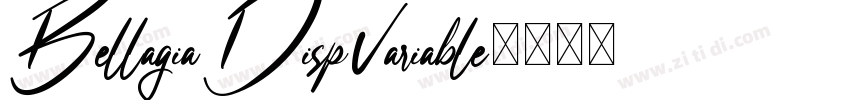 BellagiaDispVariable字体转换