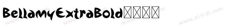 BellamyExtraBold字体转换