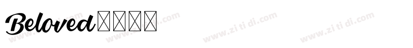 Beloved字体转换