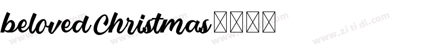 belovedChristmas字体转换