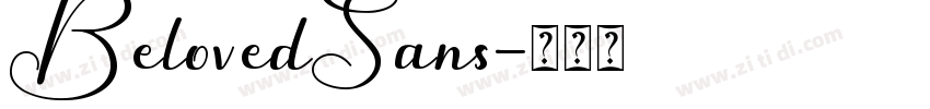 BelovedSans字体转换