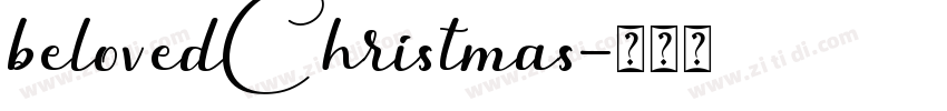 belovedChristmas字体转换