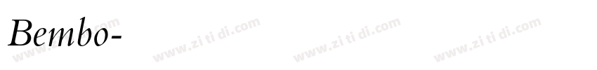 Bembo字体转换