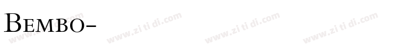 Bembo字体转换