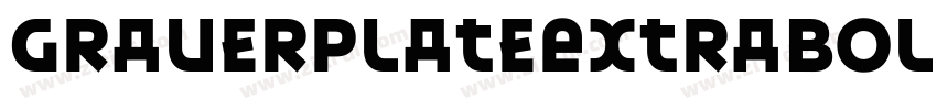 GraverplateExtrabold字体转换