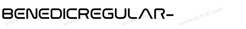BenedicRegular字体转换