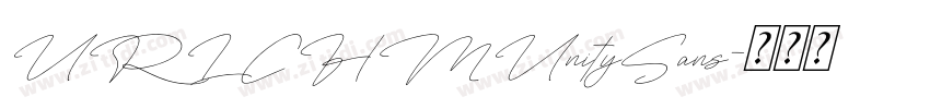 URLCHMUnitySans字体转换 URLCHMUnitySans字体转换
