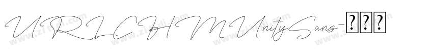 URLCHMUnitySans字体转换 URLCHMUnitySans字体转换