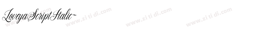 LoveyaScriptItalic字体转换 LoveyaScriptItalic字体转换