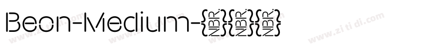 Beon-Medium字体转换