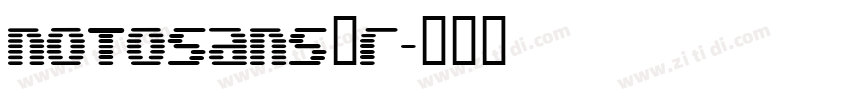 notosans—r字体转换
