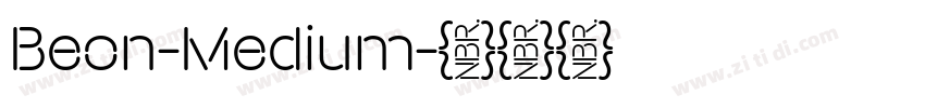 Beon-Medium字体转换