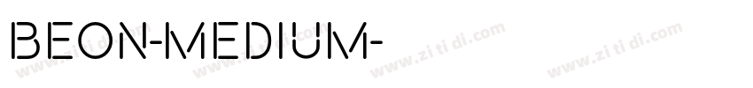 Beon-Medium字体转换