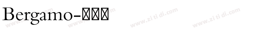 Bergamo字体转换