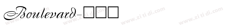 Boulevard字体转换