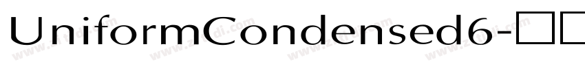 UniformCondensed6字体转换