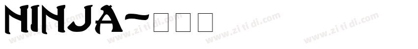 ninja字体转换
