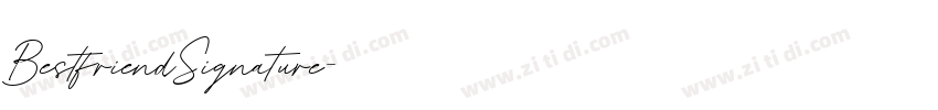 BestfriendSignature字体转换