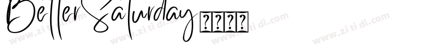 BetterSaturday字体转换