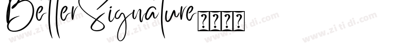 BetterSignature字体转换