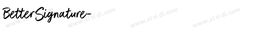 BetterSignature字体转换