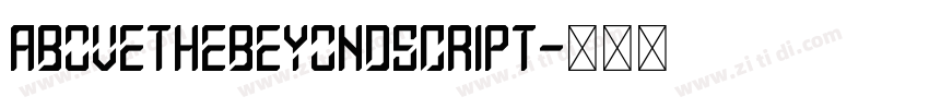 AbovetheBeyondScript字体转换