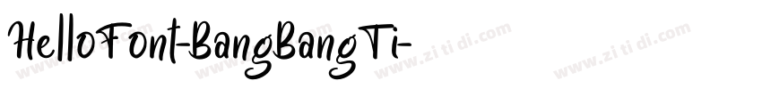 HelloFont-BangBangTi字体转换