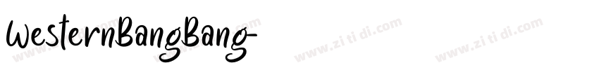 WesternBangBang字体转换