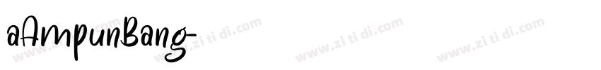 aAmpunBang字体转换