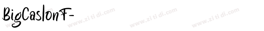 BigCaslonF字体转换