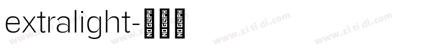 extralight字体转换 extralight字体转换
