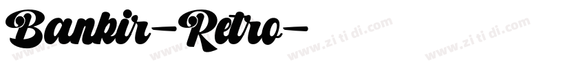 Bankir-Retro字体转换