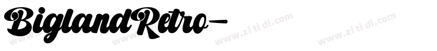 BiglandRetro字体转换
