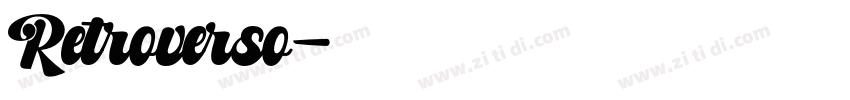 Retroverso字体转换