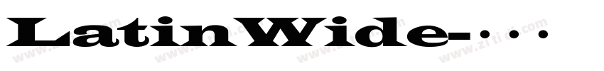 LatinWide字体转换