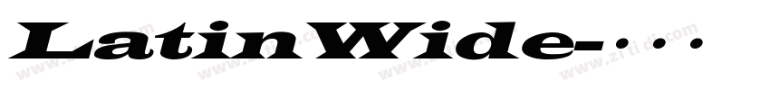 LatinWide字体转换
