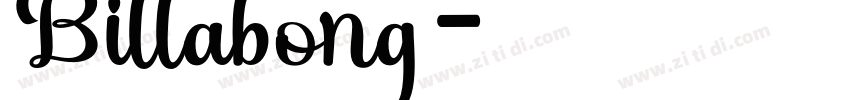 Billabong字体转换