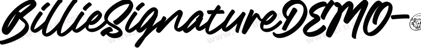 BillieSignatureDEMO字体转换