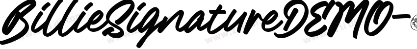 BillieSignatureDEMO字体转换