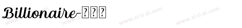 Billionaire字体转换