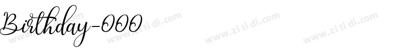 Birthday字体转换