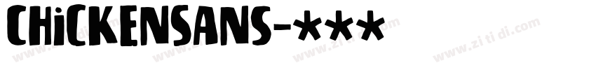 ChickenSans字体转换