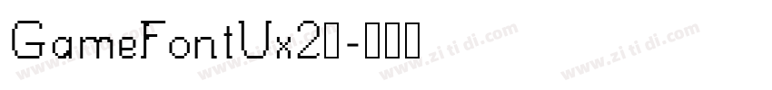 GameFontUx2英字体转换