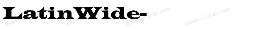 LatinWide字体转换