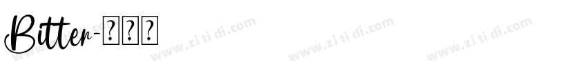 Bitter字体转换