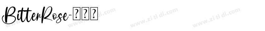 BitterRose字体转换