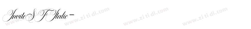 InviteSFItalic字体转换