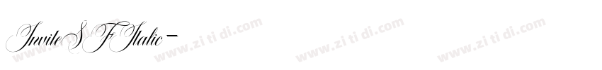 InviteSFItalic字体转换